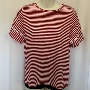 NWOT Malibu Tee - Red/White Stripes
